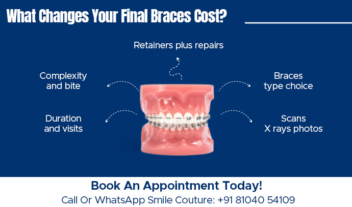 what changes your final braces cost