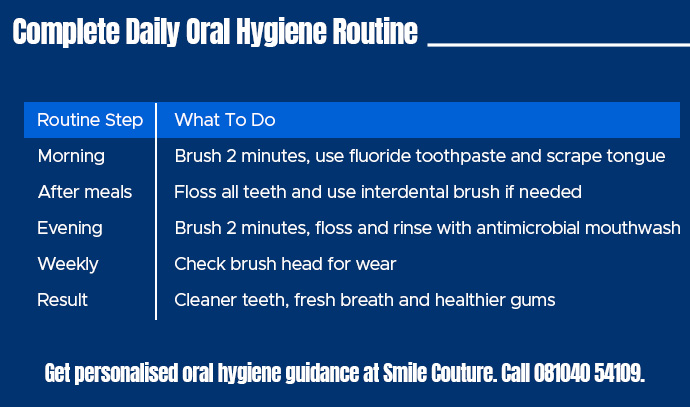 complete daily oral hygiene routine